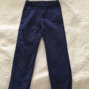 Boys Linen Navy Pants Size 5